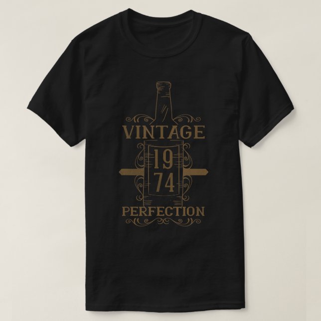 Ålder 48 år Gammal whisky Beer Drinking Birth Born T Shirt (Design framsida)