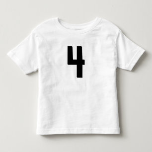 ÅLDER 4 FYRA FUNNY JERSEY T-SHIRT