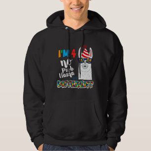 Ålder 4 Llama Born Birth Puzzle Autism Awareness Hoodie