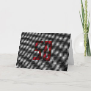 Ålder 50 Doty Birthday Card Kort
