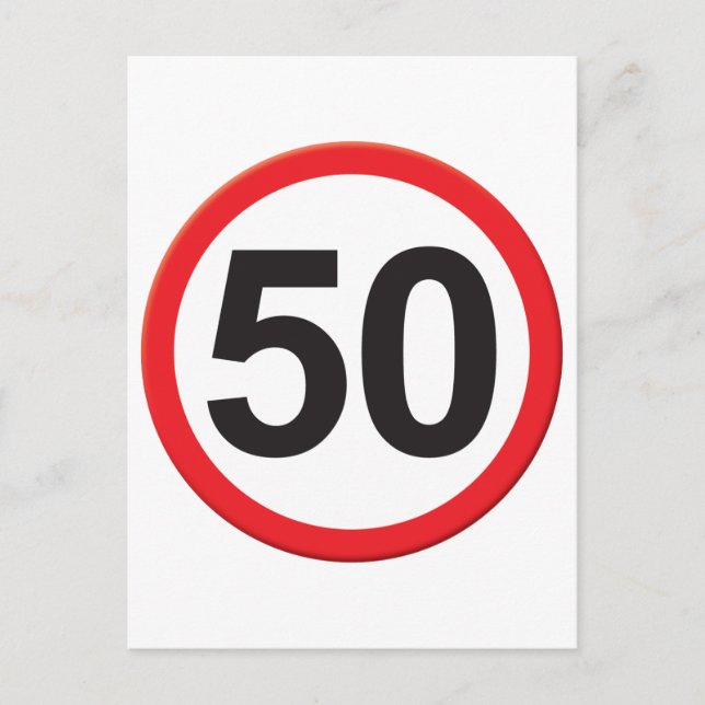 Ålder 50 vykort (Framsida)