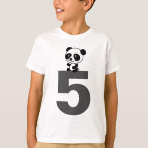 ÅLDER 5 FEM PANDA BEAR T-Shirts