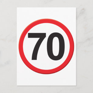 Ålder 70 vykort