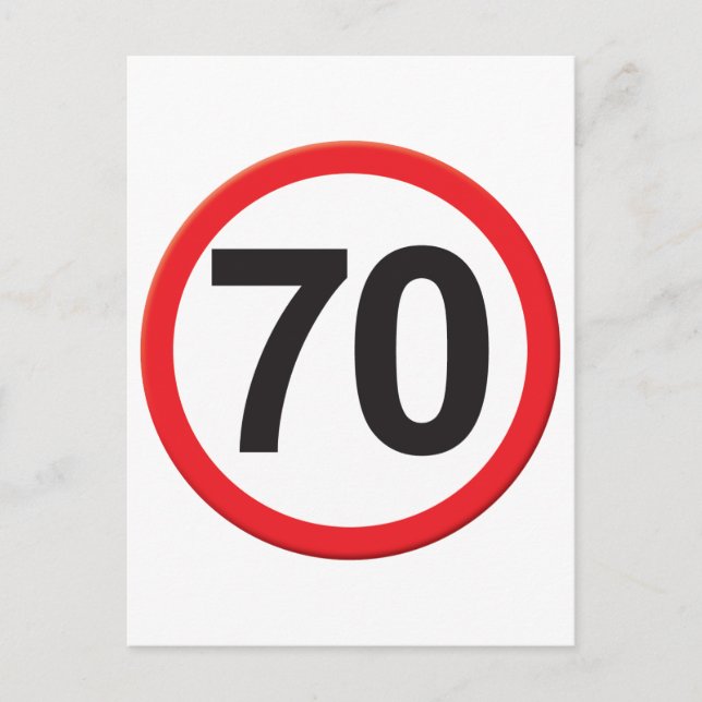 Ålder 70 vykort (Framsida)