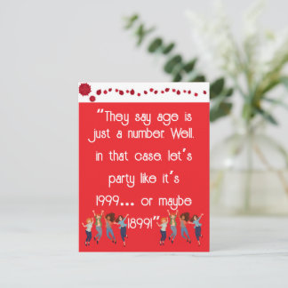Ålder är bara ett tal julkort