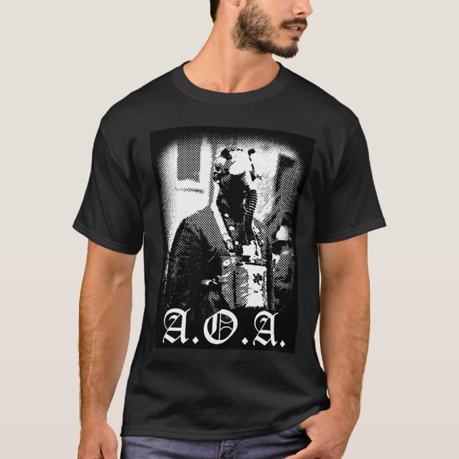 Ålder av agressiongasmasken t-shirt (Framsida)