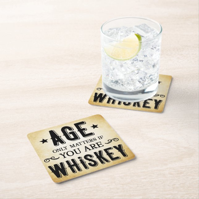 Ålder endast om du är Whiskey-Papprare Underlägg (Insitu)