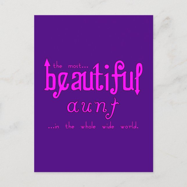 Ålder födelsedag Party julfina Moster Vykort (Framsida)