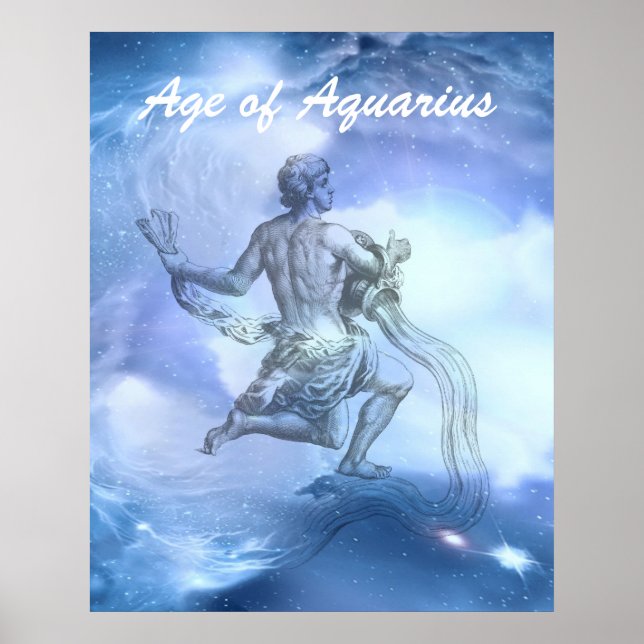 Ålder för Aquarius Zodiac Poster (Framsidan)