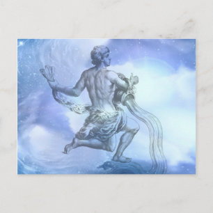Ålder för Aquarius Zodiac Vykort