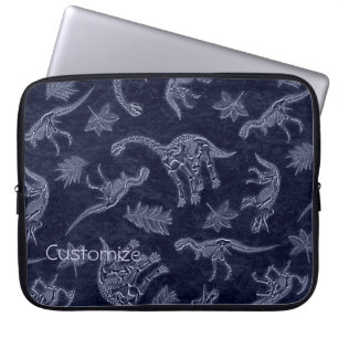 Ålder för dinosaurier Skeleton Mönster Laptop slee Fodral