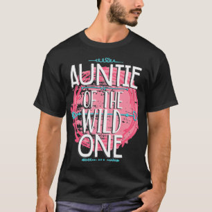 Ålder för födelsedagsdagen Vild en flickfamilj Mat T Shirt