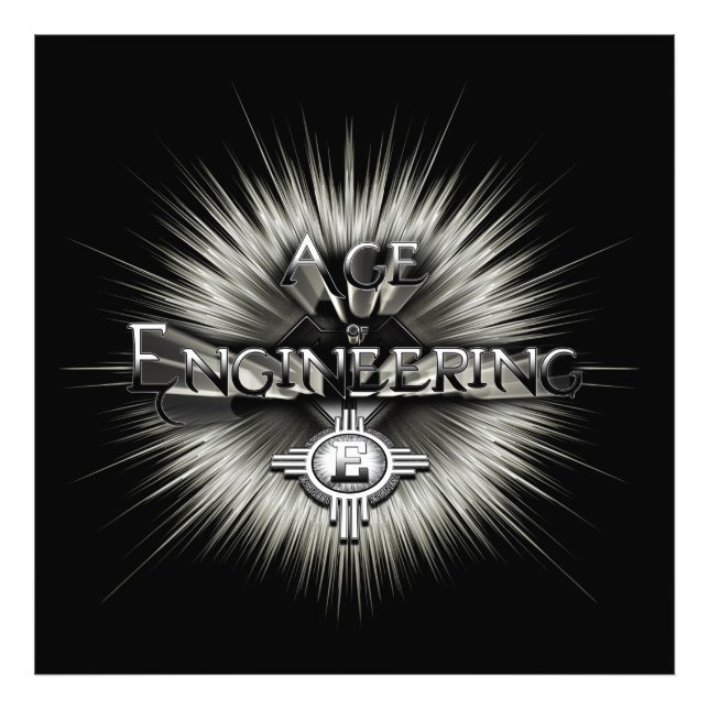 Ålder för teknisk typgrafisk teckning fototryck (Framsidan)