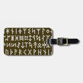 Älder Futhark Runes Bagagebricka