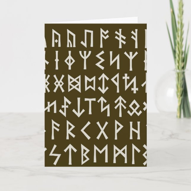 Älder Futhark Runes Kort (Framsida)