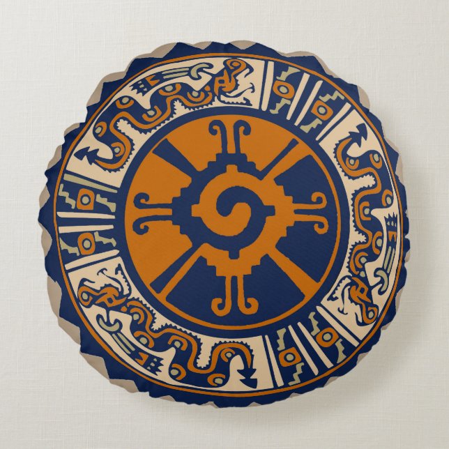 Älder Futhark Runes Rund Kudde (Framsidan)