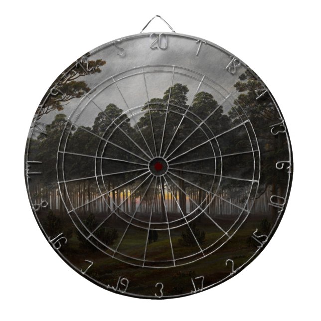 Ålder liggande (av Caspar David Friedrich) Darttavla (Framsidan)