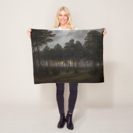 Ålder liggande (av Caspar David Friedrich) Fleecefilt