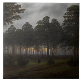 Ålder liggande (av Caspar David Friedrich) Kakelplatta