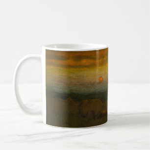 Ålder liggande av George Inness (1889) Kaffemugg