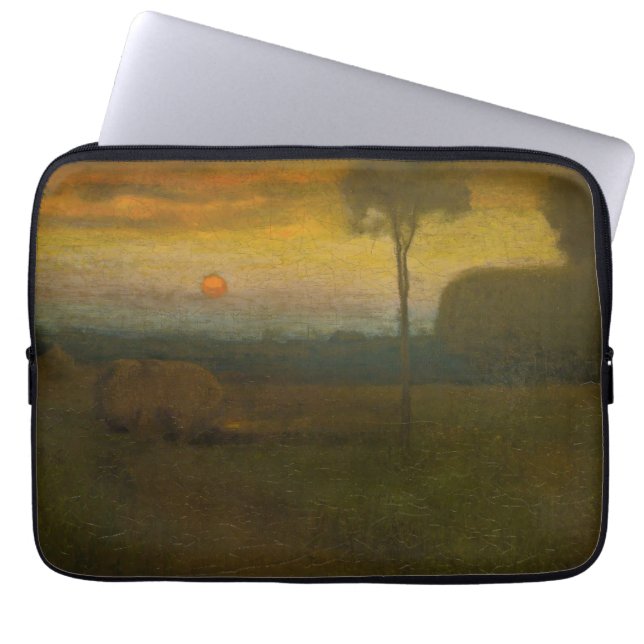 Ålder liggande av George Inness (1889) Laptop Fodral (Framsidan)