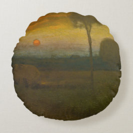 Ålder liggande av George Inness (1889) Rund Kudde