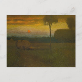 Ålder liggande av George Inness (1889) Vykort