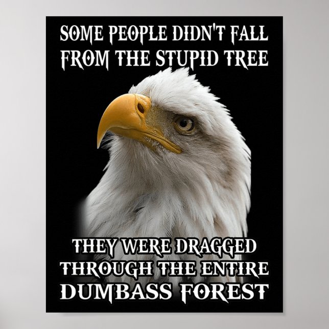 Ålder några människor föll inte från den stela Trä Poster (Framsidan)