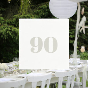 Ålder Neutralt Birthday Cocktail Napkins Pappersservett