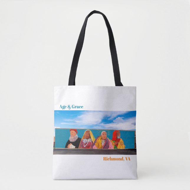 Ålder och respit/Circle Center 2-sidig Tote Tygkasse (Framsida)