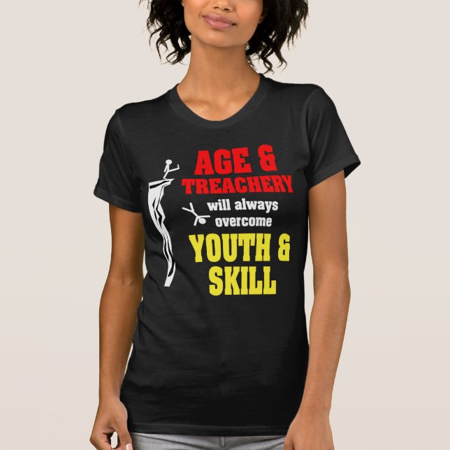 Ålder och svek tee shirt (Framsida)