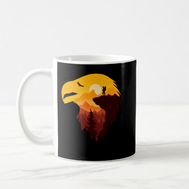 Ålder och vackert landskap kaffemugg (Vänster)