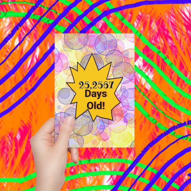 Ålder på 70 års födelsedag i dagar inbjudningar (Skapare uppladdad)