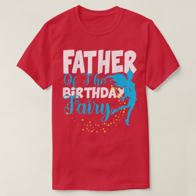 Ålder på födelsedagstorget Fairy Fantasy Birthday  T Shirt (Design framsida)