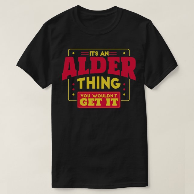 Alder T Shirt (Design framsida)