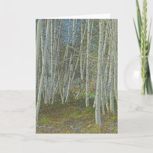 Alder Träd - bildskärmskort Kort (Framsida)