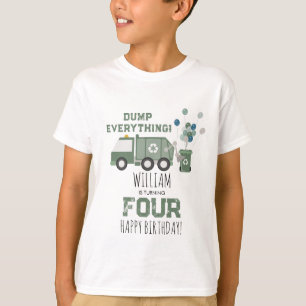 Ålder vid Grönten för återvinning av Lastbil Kids T Shirt