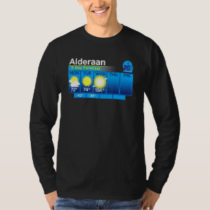 Alderaan 5-dagars prognos för det fina väder t shirt