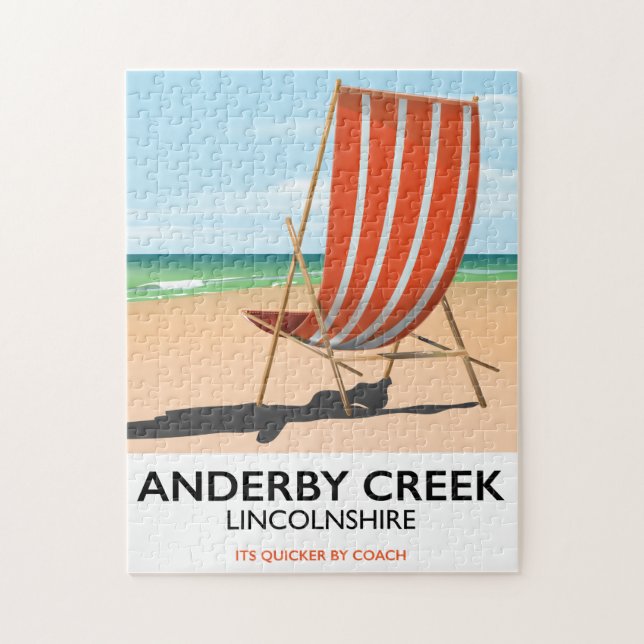 Alderby strand reseskylt pussel (Vertikal)