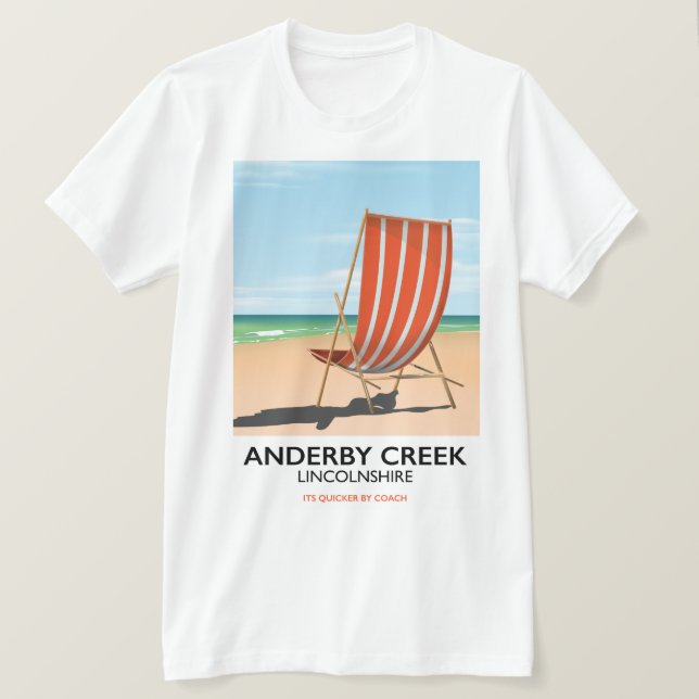 Alderby strand reseskylt t shirt (Design framsida)