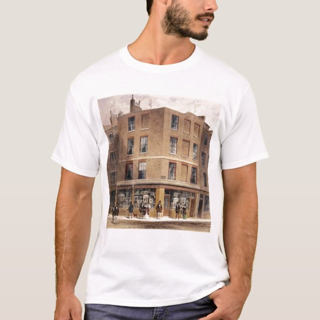 Aldermanmåne tryck shoppar, t-shirt (Framsida)