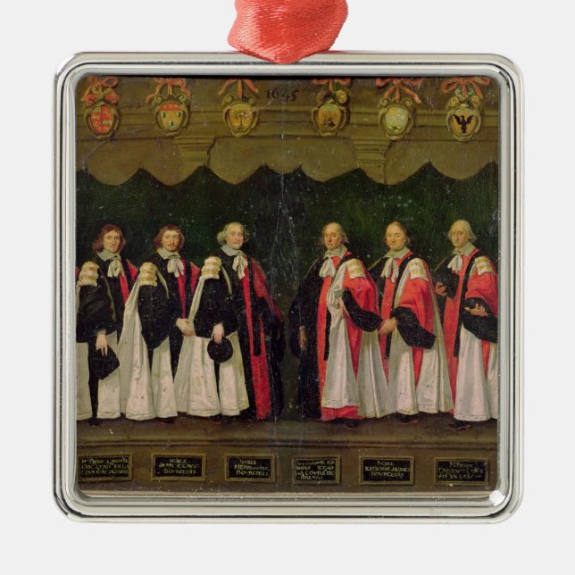 Aldermenna av 1644-45 julgransprydnad metall (Framsidan)