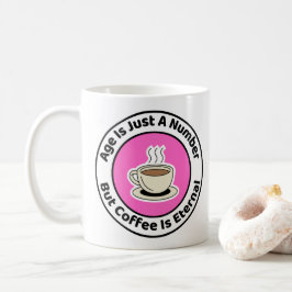 Åldern är bara ett nummer på födelsedagen kaffemugg