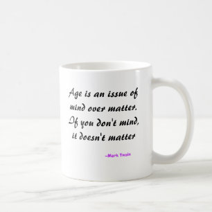 Åldern är en utfärda av varar besvärad över kaffemugg
