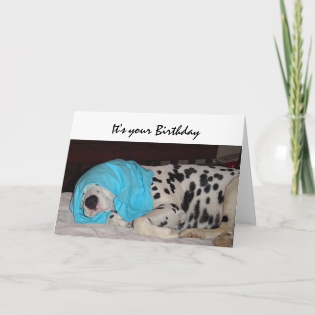 Åldern är inte Lycklig, Humor med Hund Kort (Framsida)