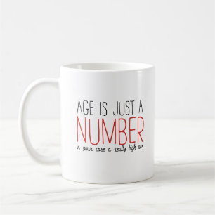 Åldern är precis en numrera kaffemugg