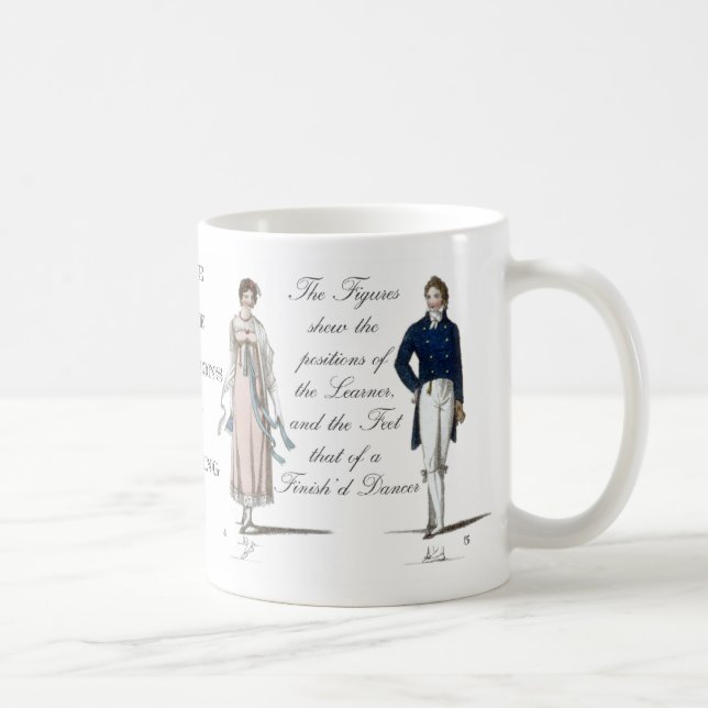 Åldern av Jane Austen den Contra dansen Kaffemugg (Höger)