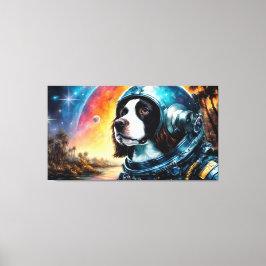 Åldern mellan Steel och Springer spanel Canvastryck