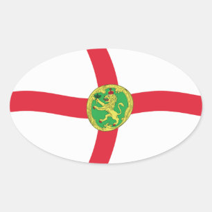 Alderney Flagga Klistermärke