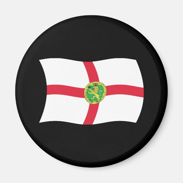 Alderney Flaggmagnet Magnet (Framsidan)